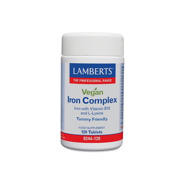 Lamberts Vegan Iron Complex,120 Tablets