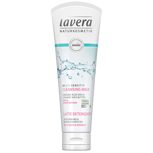 Lavera Organic Basis Sensitive Cleansing Milk - For Dry and Sensitive Skin, 125ml