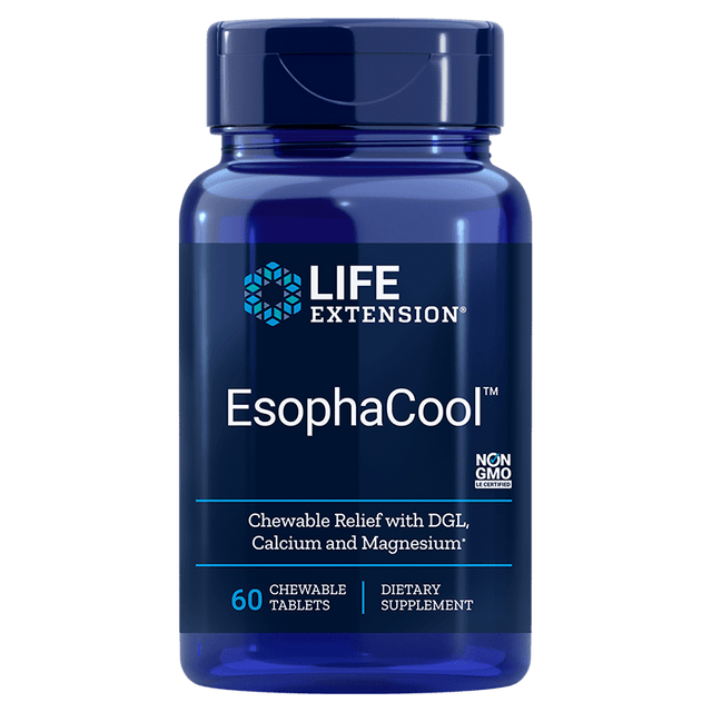 Life Extension Esophacool, 60 Chewable Tablets