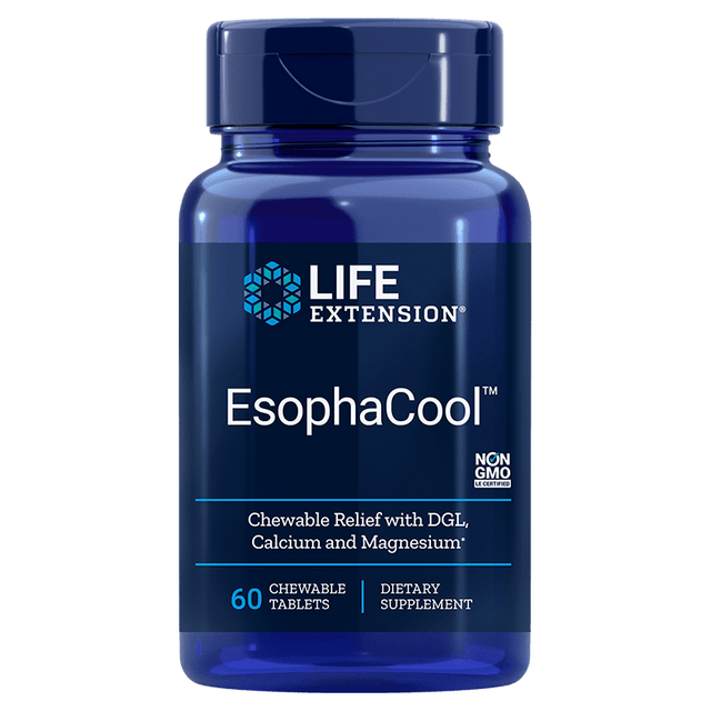 Life Extension Esophacool, 60 Chewable Tablets