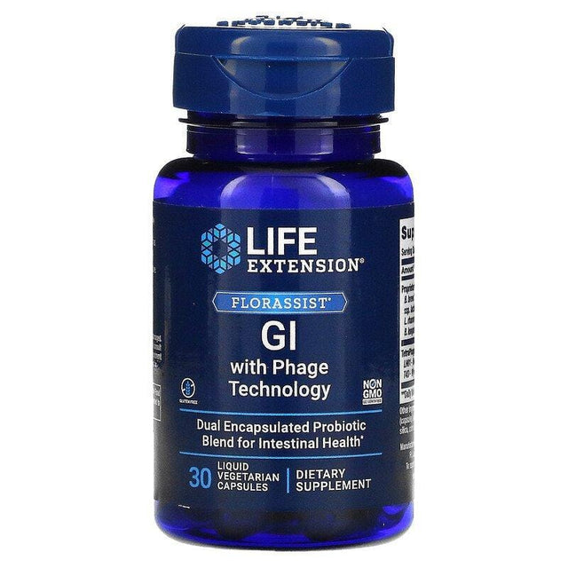 Life Extension FLORASSIST GI with Phage Technology, 30 VCapsules