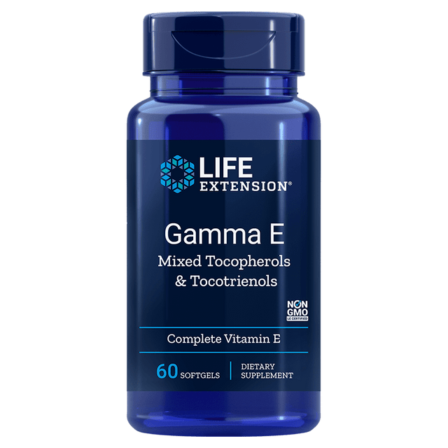 Life Extension Gamma E Mixed with Tocopherols & Tocotrienols, 60 Softgels