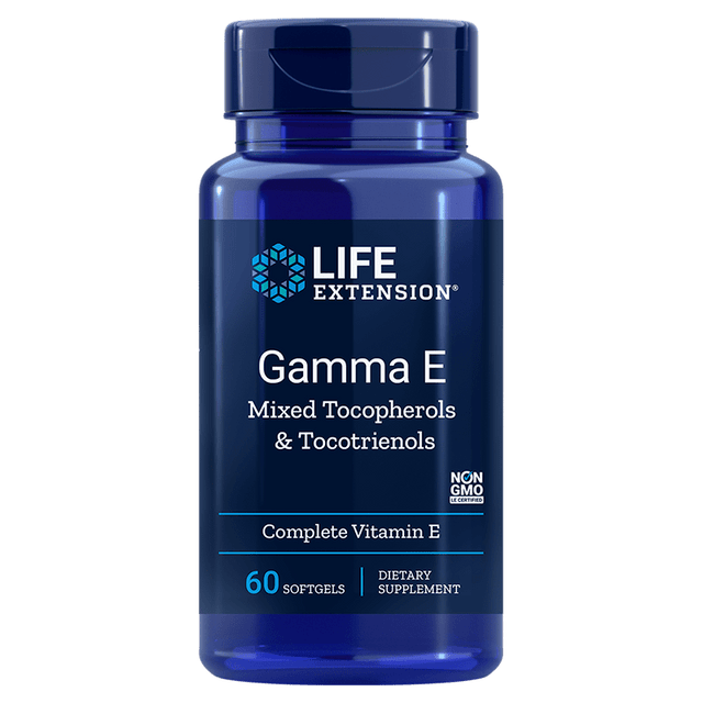Life Extension Gamma E with Tocopherols & Tocotrienols, 60 Softgels