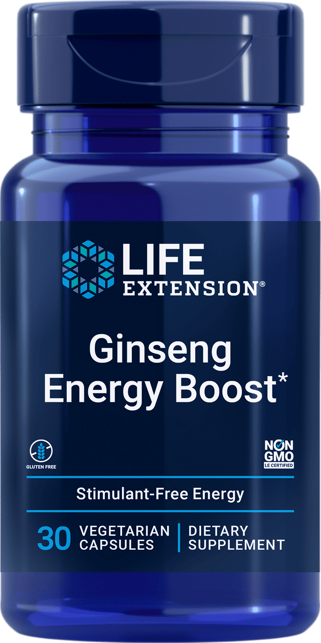 Life Extension Ginseng Energy Boost,   30 VCapsules