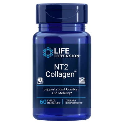 Clinically-studied NT2 Collagen capsules supporting healthy joint cartilage and flexibility