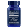 Close-up of Life Extension NT2 Collagen capsule showing label with supplement details and ingredients
