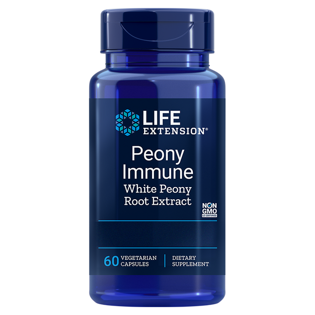 Life Extension Peony Immune- 600mg, 60 VCapsules