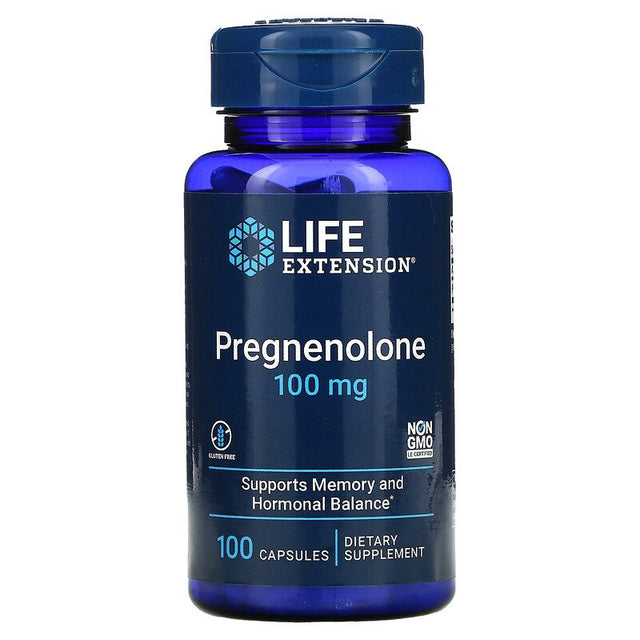Life Extension Pregnenolone- 100mg, 100 Capsules
