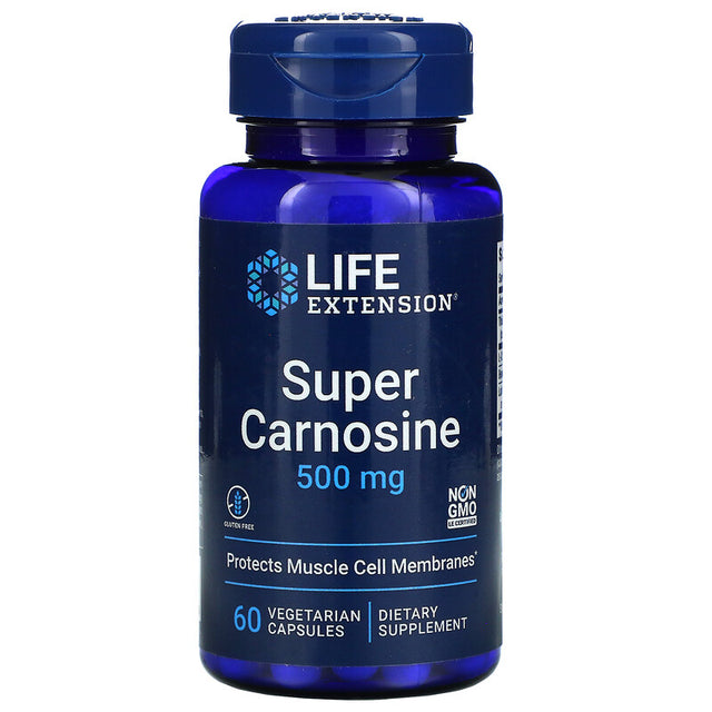 Life Extension Super Carnosine- 500mg, 60 VCapsules