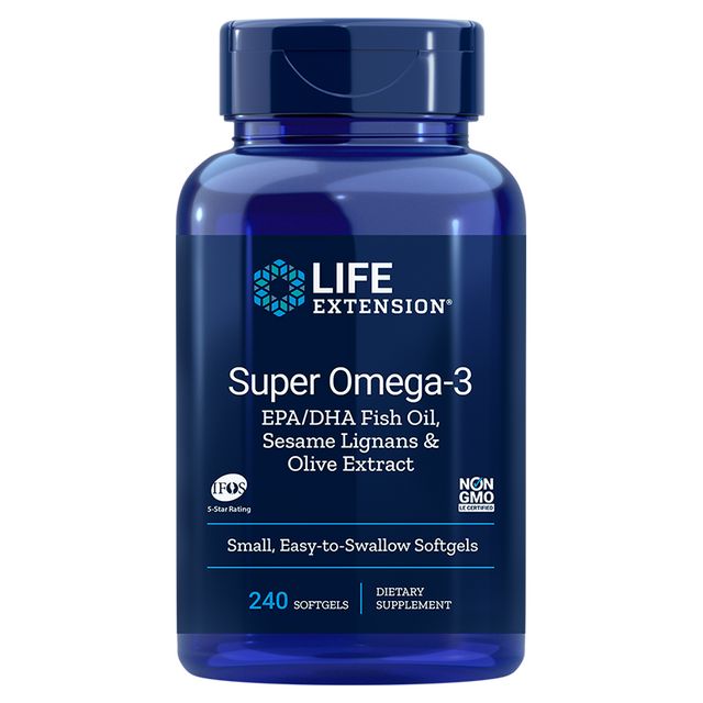 Life Extension Super Omega-3 EPA/DHA Fish Oil,, 240 Softgels