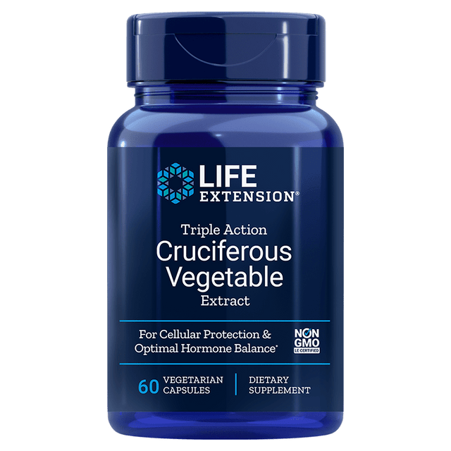 Life Extension Triple Action Cruciferous Vegetable Extract, 60Vcaps