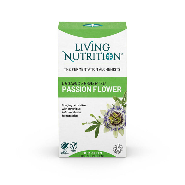 Living Nutrition Organic Fermented Passion Flower, 60 Capsules