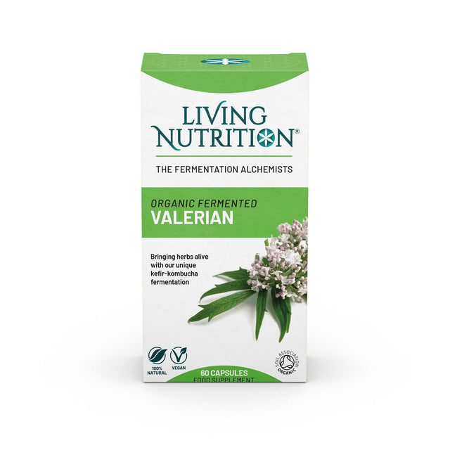 Living Nutrition Organic Fermented Valerian, 60 Capsules
