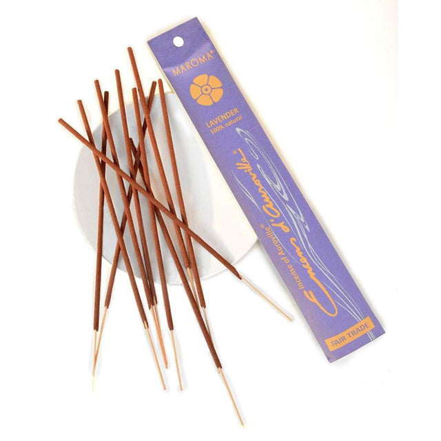 Maroma Encens D'Auroville Lavender Incense Sticks, 10 Sticks