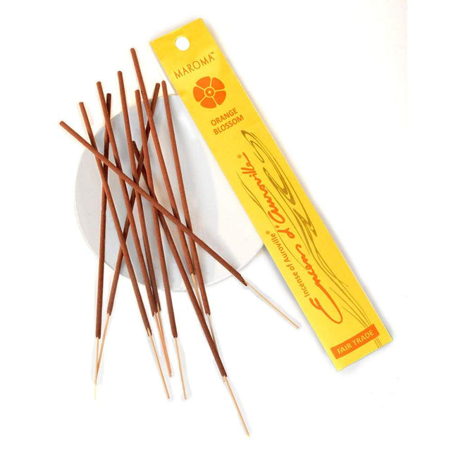 Maroma Encens D'Auroville Orange Blossom Incense Sticks, 10 Sticks