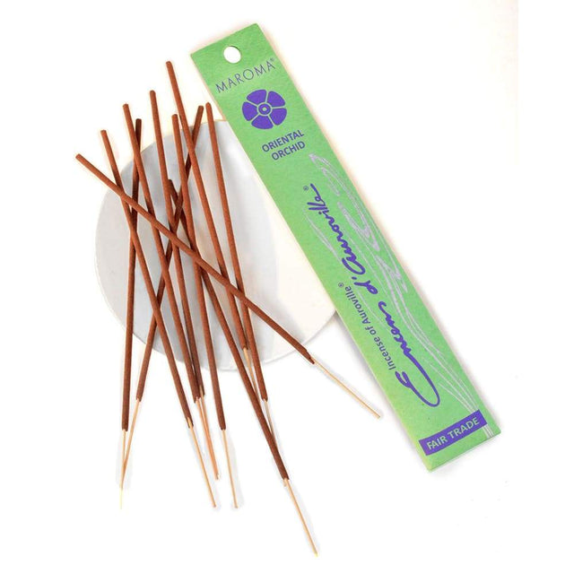 Maroma Encens D'Auroville Oriental Orchid Incense Sticks, 10 Sticks