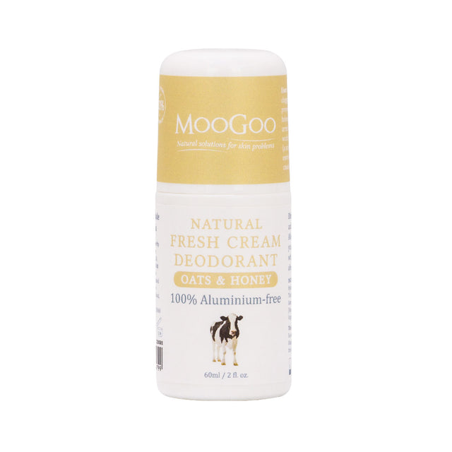 MooGoo Fresh Cream Deodorant - Oats & Honey, 60ml