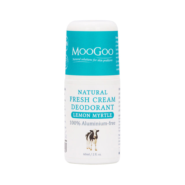 MooGoo Natural Fresh Cream Deodorant- Lemon Myrtle, 60ml