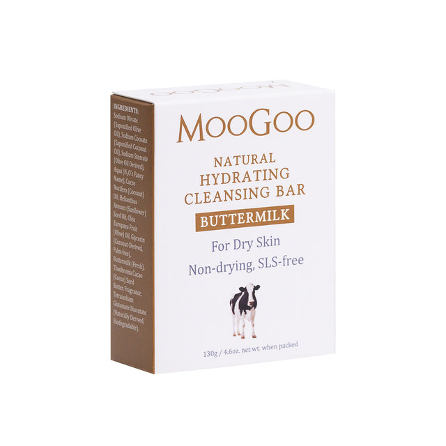 MooGoo Natural Hydrating Cleansing Bar- Buttermilk, 130gr