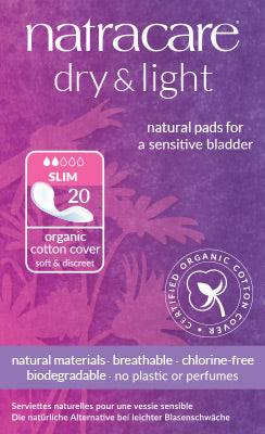 Natracare Dry & Light Pads, 20 Slim