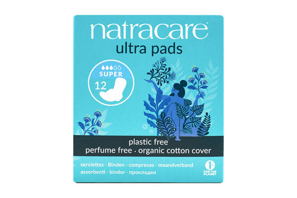 Natracare Ultra Super with Wings, 12 Pads