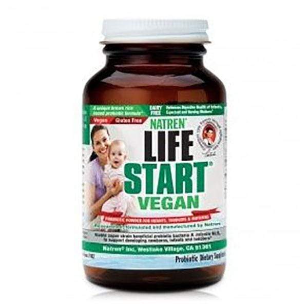 Lifestart Vegan Powder for infants and toddlers, showing the 354g package with detailed label