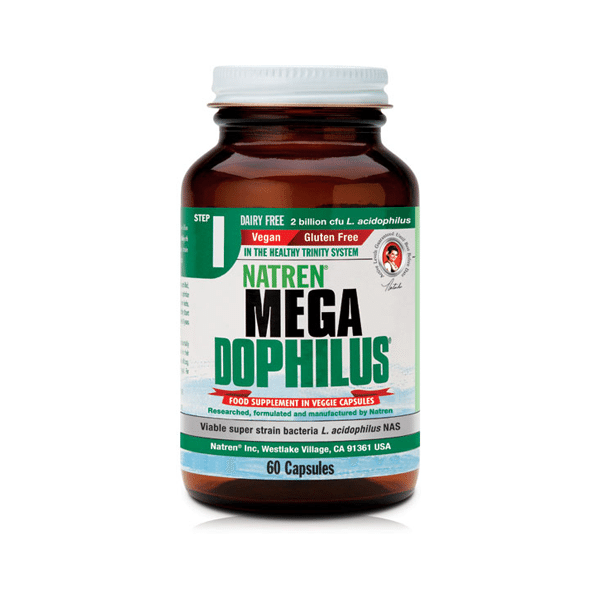 Natren Megadophilus Dairy Free, 60 Capsules