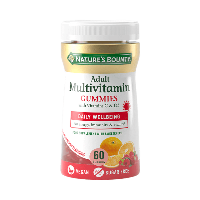 Nature's Bounty Adult Multivitamin Gummies with Vitamin C & D3, 60 Gummies