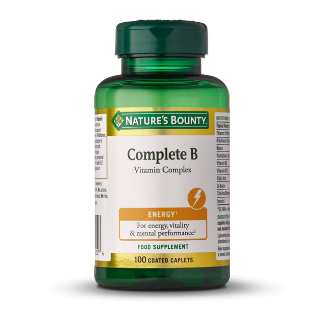 Nature's Bounty Complete B Vitamin Complex, 100 Caplets
