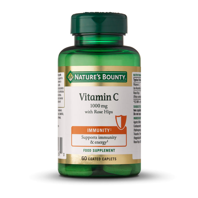 Nature's Bounty Vitamin C 1000 mg with Rose Hips, 60 Caplets