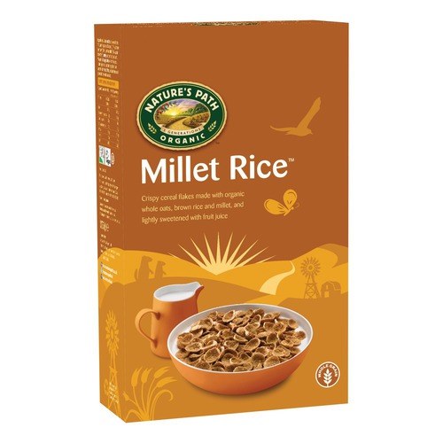 Natures Path Organic Millet Rice Flakes,  375gr