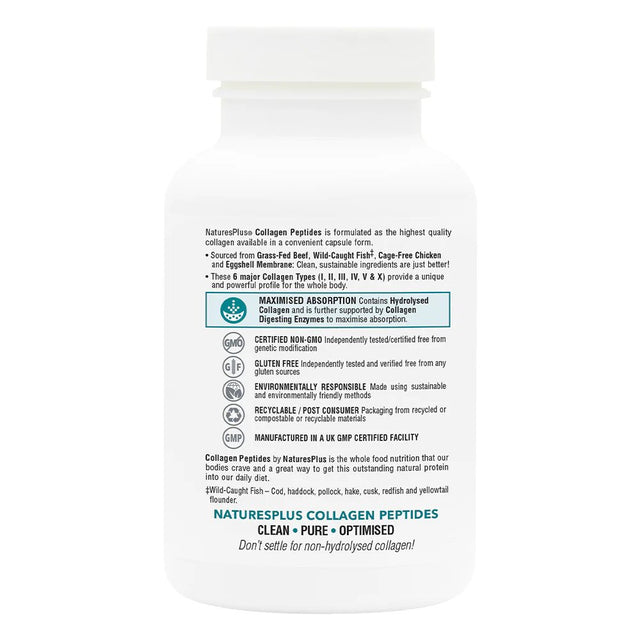 Natures Plus Collagen Peptides, 120 Capsules