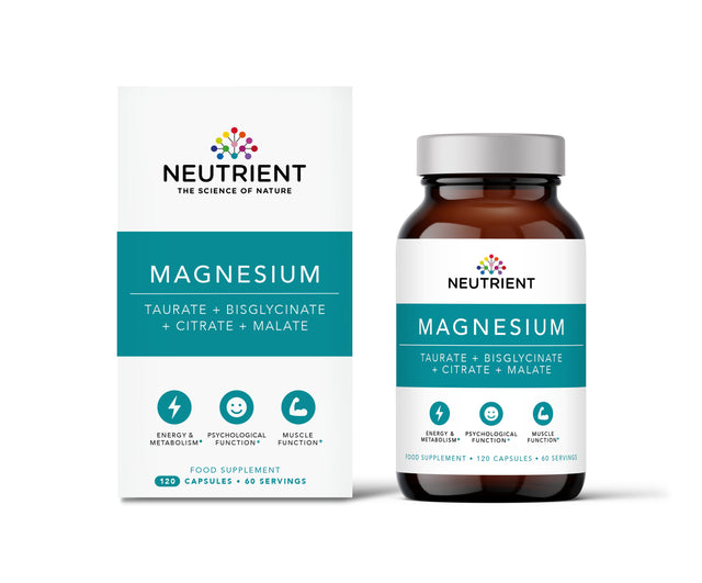 Neutrient  Magnesium ( Taurate, Bisglycinate, Citrate & Malate) 120 Capsules