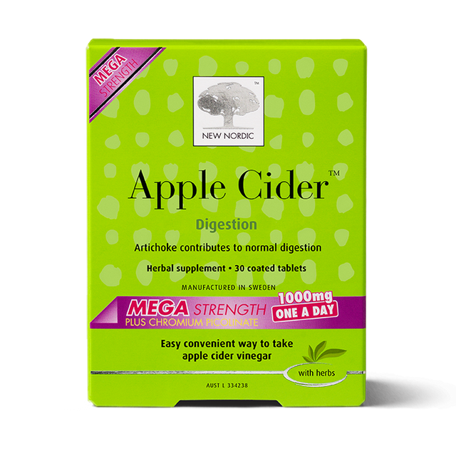 New Nordic Apple Cider Mega, 30 Tablets