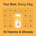 Phizz Orange 3-in-1 Hydration, Electrolytes and Vitamins Effervescent, 20 Tablets