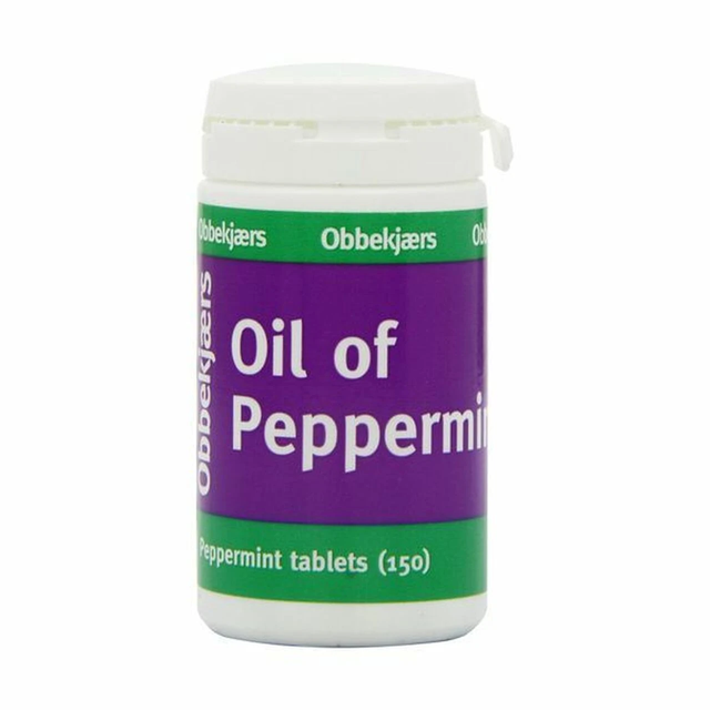 Obbekjaers Peppermint Oil, 150 Tablets