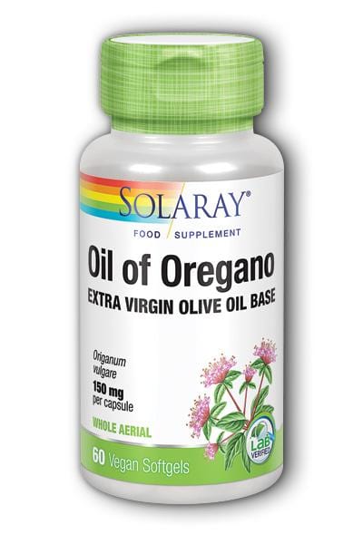 Solaray Oil of Oregano, 150mg, 60 SoftGels