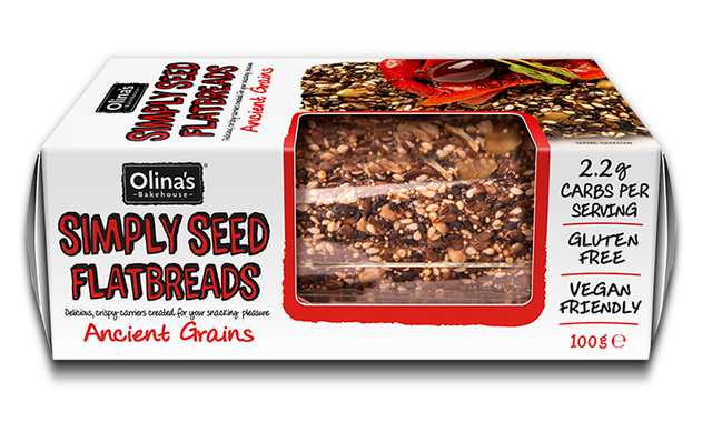 Olina's Bakehouse Simply Seed Flatbreads - Ancient Seeds, 100gr