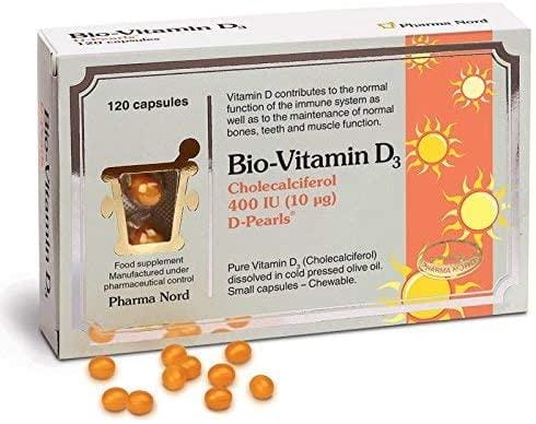 Pharma Nord Bio-Vitamin D3 400IU – 10mcg (Cholecalciferol), 120 Capsules