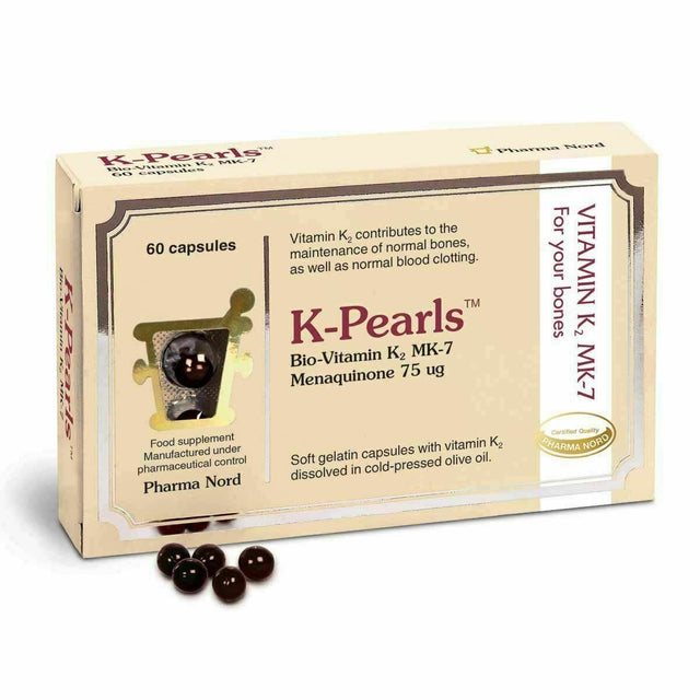 Pharma Nord K Pearls – Bio-Vitamin K2 MK7 (Menaquinone-7) 75mcg, 60 Capsules