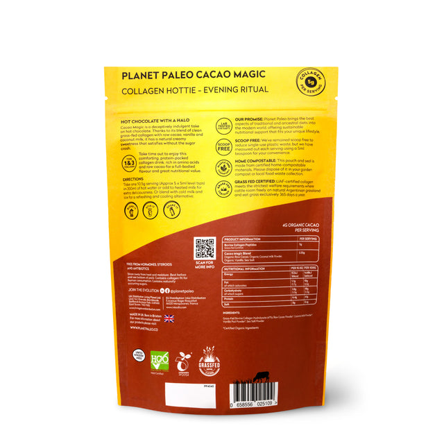 Planet Paleo Pure Collagen - Cacao Magic, 264gr