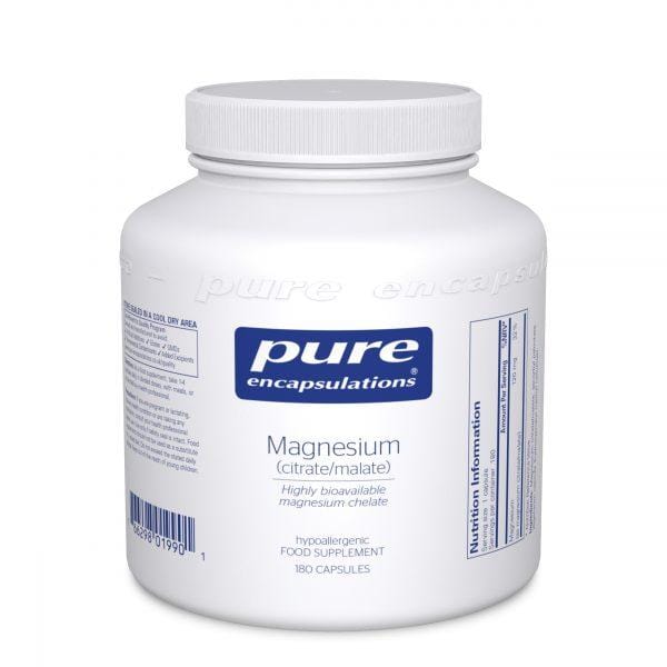 Pure Encapsulations Magnesium (Citrate/Malate), 180 Capsules