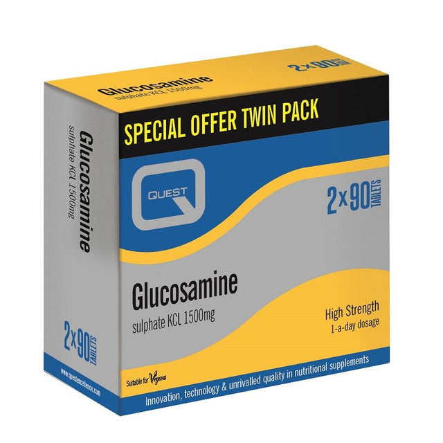 Quest Glucosamine Sulphate-1500mg, 2 X 90 Tablets
