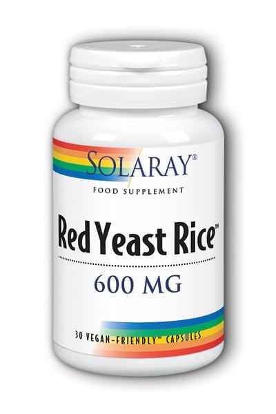 Solaray Red Yeast Rice, 600mg, 30 Capsules