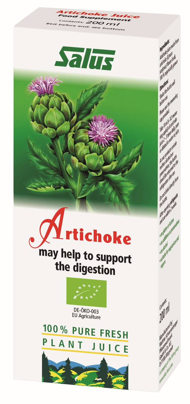 Salus Organic Artichoke Fresh Plant Juice,   200ml