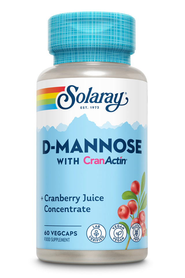 Solaray D-Mannose with CranActin, 60 VCapsules