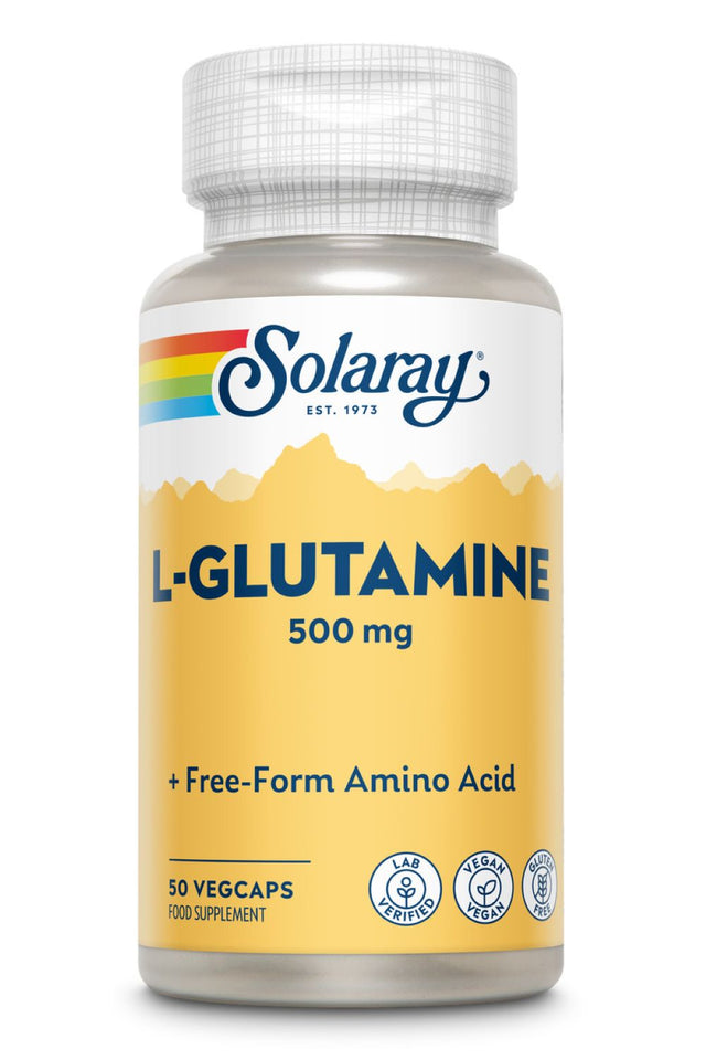 Solaray L-Glutamine Free Form -500mg, 50 VCapsules