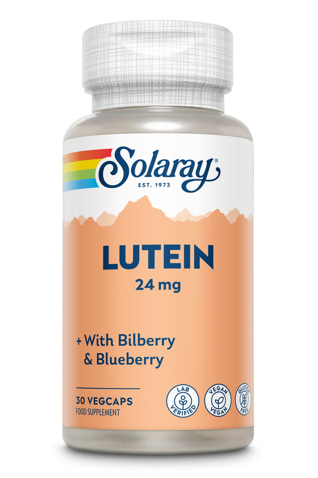 Solaray Lutein 24mg Bilberry 60mg, 30 VCapsules