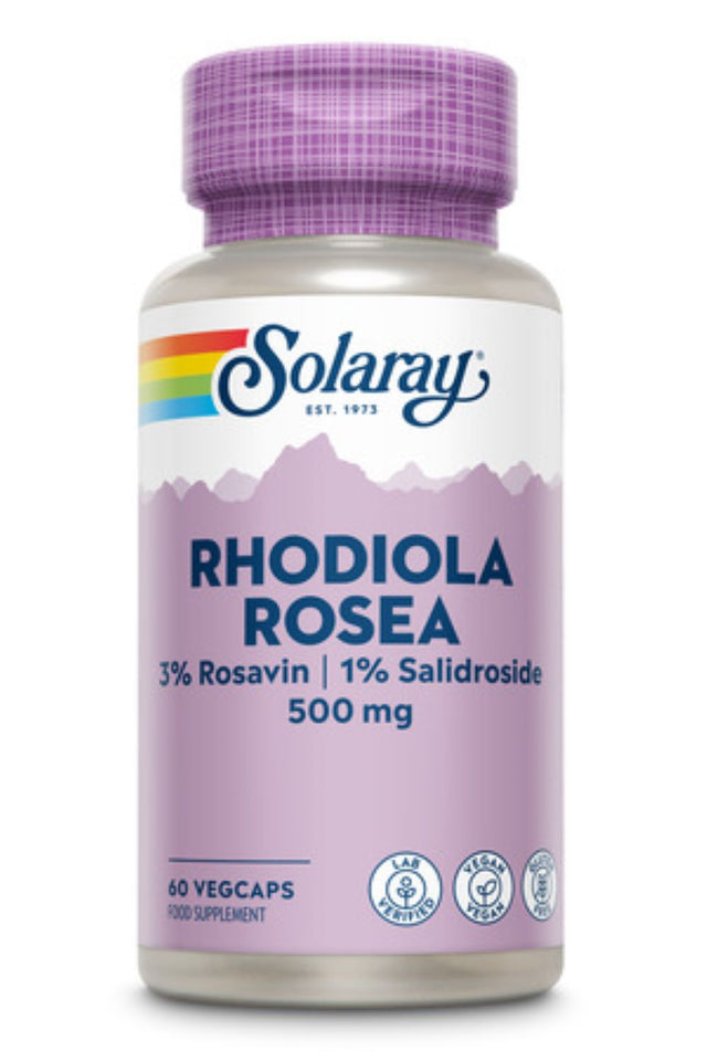 Solaray Rhodiola Rosea 500mg, 60 VCapsules
