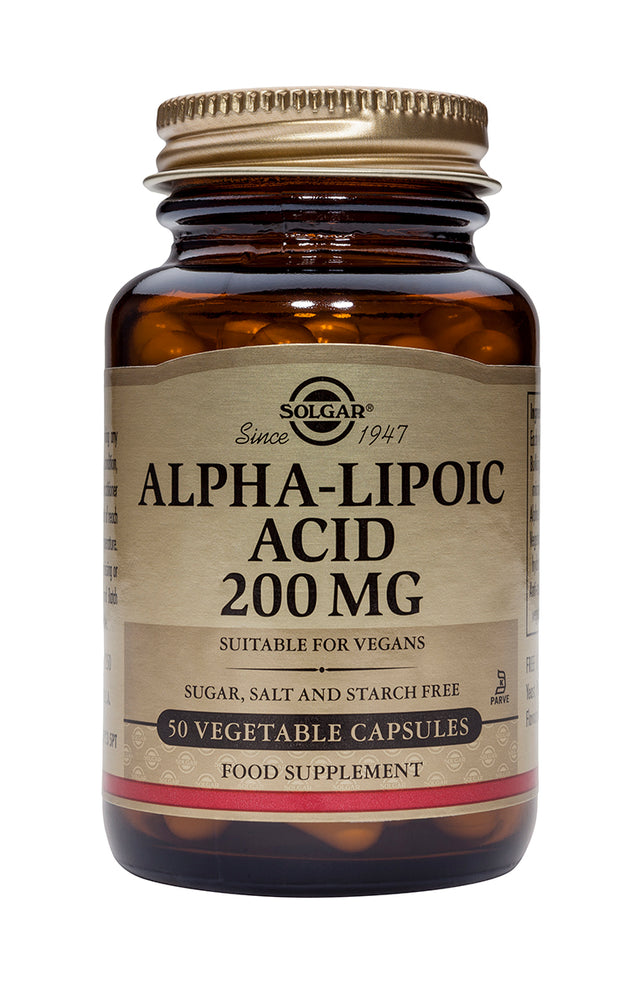 Solgar Alpha Lipoic Acid, 200mg, 50 VCapsules